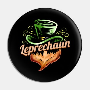 Green Hat, Red Beard, Leprechaun On St Patricks Day Pin