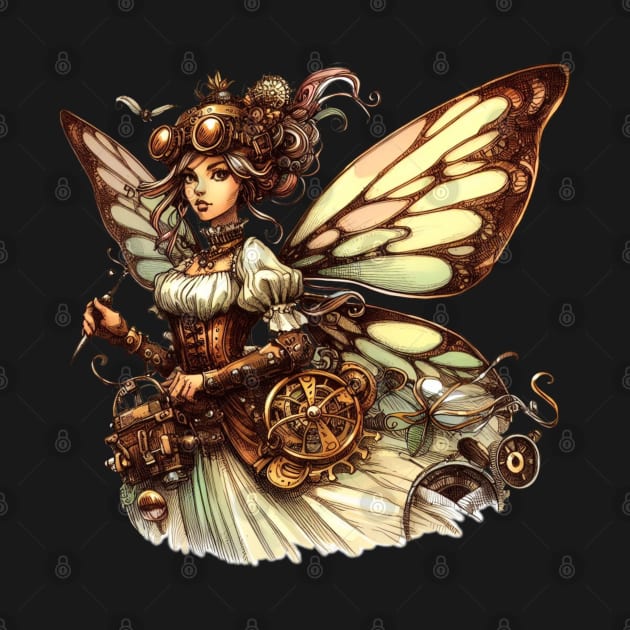 Stunning Steampunk Fairy by Organicgal Graphics