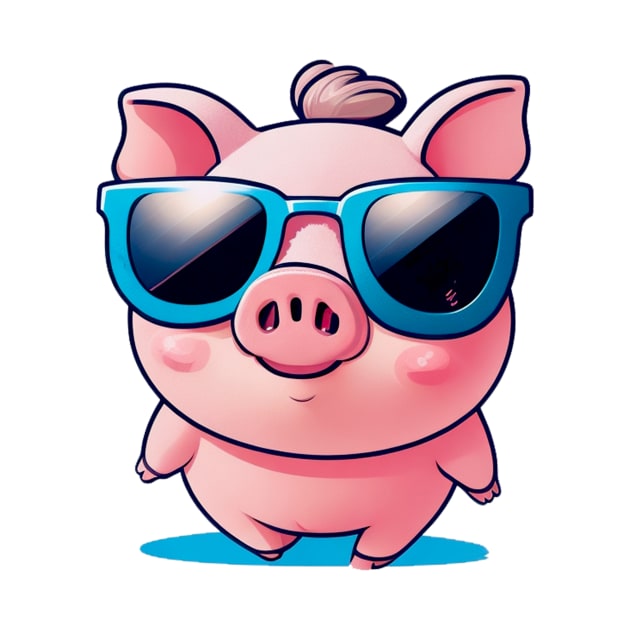 cute pig cartoon by Ardins