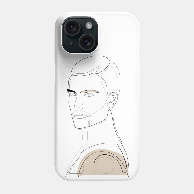 Handsome In Beige Phone Case by Explicit Design