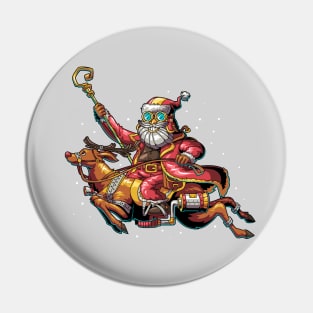 Steampunk Santa Pin