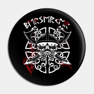 Bloody Warrior Viking Skull, norse Pin