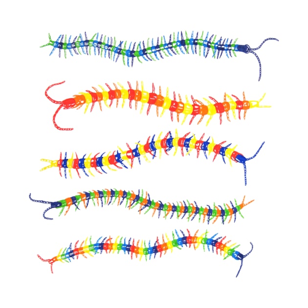 Colorwheel Centipede by RaLiz