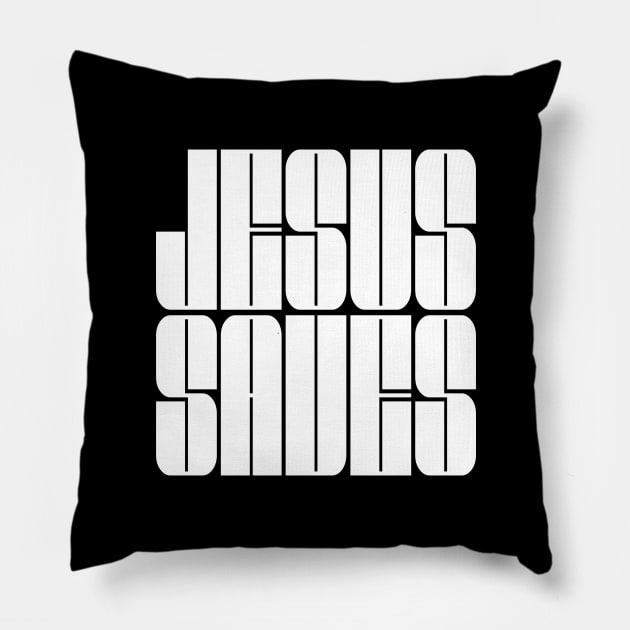 Jesus Saves Pillow by jeradsdesign