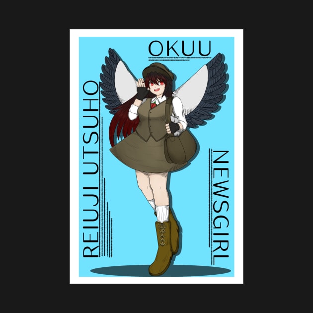 Newsgirl Okuu by Kirisame's Atelier