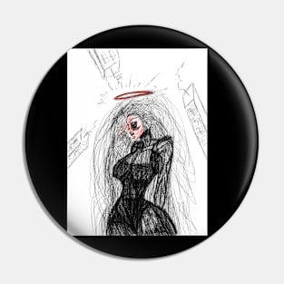 Women sketch Pin