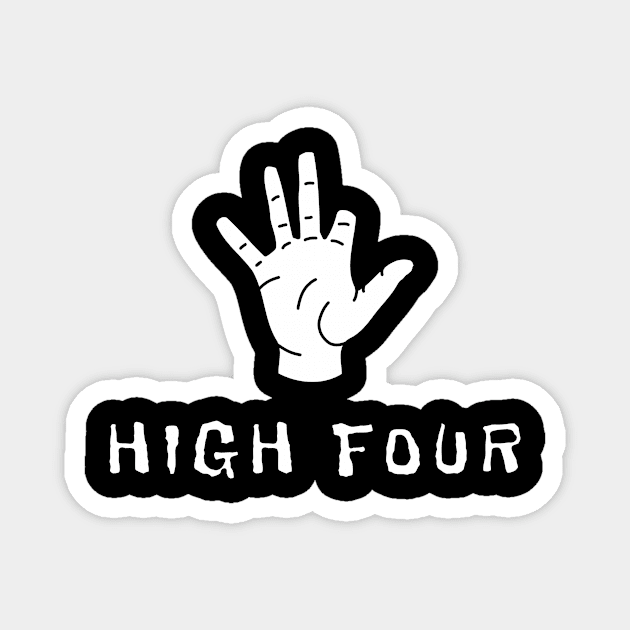 High Four Magnet by Mamon