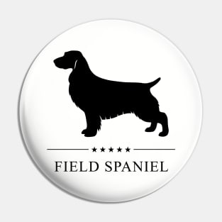 Field Spaniel Black Silhouette Pin