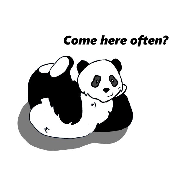 Flirty Panda Bear by deadlydelicatedesigns