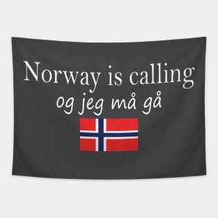 Norway is Calling and I must Go Tapestry