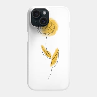 Yellow cosmos flower Phone Case