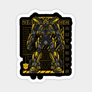 Yellow Bee Transform Magnet