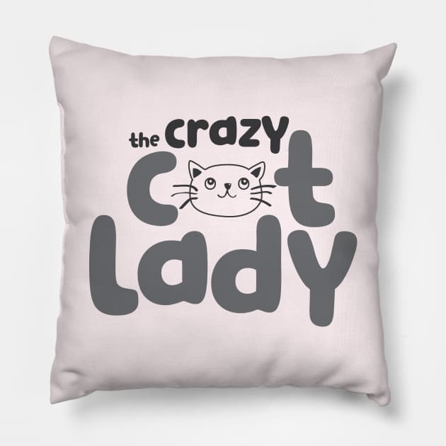 The OFFICIAL Crazy Cat Lady Pillow by destinationvacation