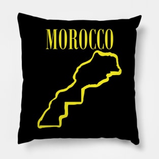 Vibrant Morocco Africa: Unleash Your 90s Grunge Spirit! Pillow