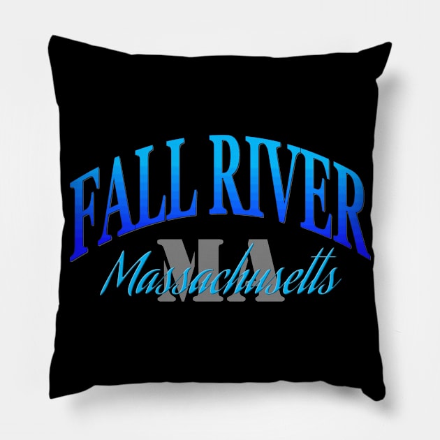 City Pride: Fall River, Massachusetts Pillow by Naves