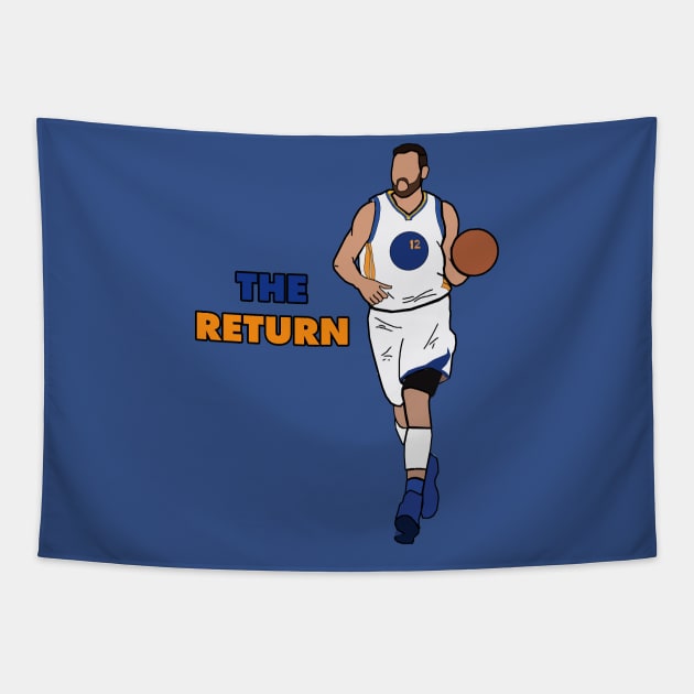 Andrew Bogut 'The Return' - NBA Golden State Warriors Tapestry by xavierjfong