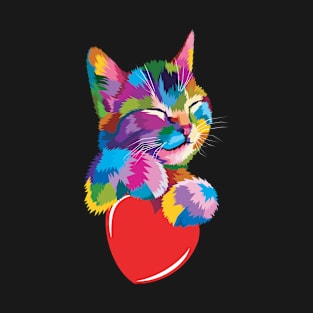Cute Cat Design Giftidea T-Shirt