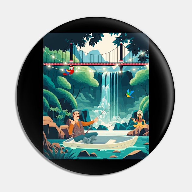Extreme fishing in the jungle Pin by Funtomass