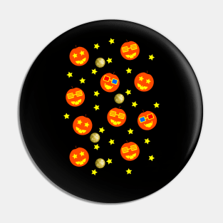 Halloween Party - Orange Black T-Shirts and Clothing Pin
