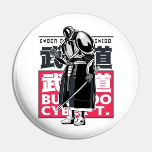 Cyborg Robot Japanese Anime Samurai Pin