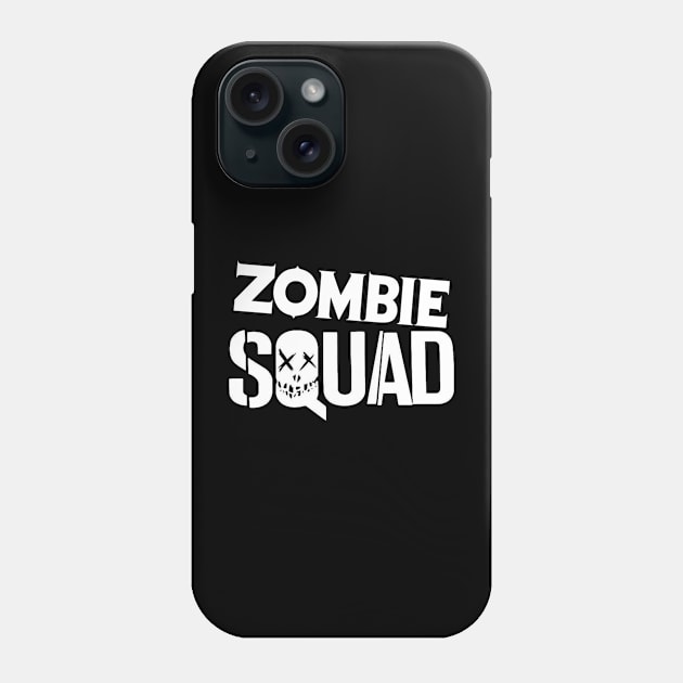 ZOMBIE SQUAD Logo (White) Phone Case by Zombie Squad Clothing