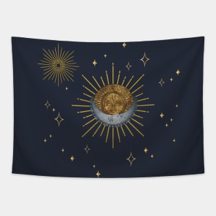 Surya (Sun) & Chandra (Moon) Tapestry