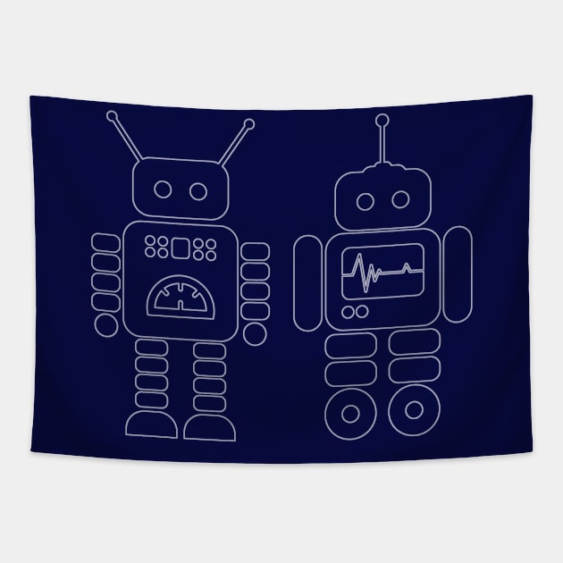 Robots Tapestry by big_owl