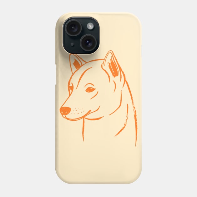 Shiba Inu (Beige and Orange) Phone Case by illucalliart