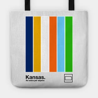 Kansas // Original Minimalist Artwork Poster Design Tote