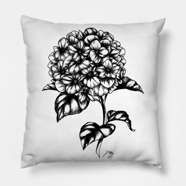 Hydrangea Pillow by Akbaly