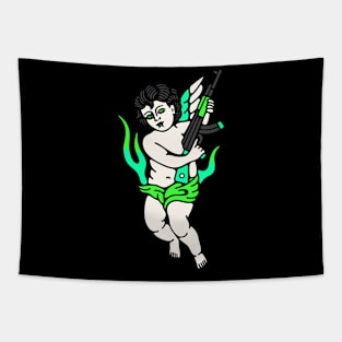 Cherub flames Tapestry