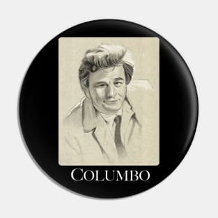 Columbo Portrait Drawing Pin