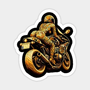 Motorcycle Girl Design Magnet