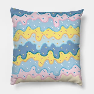 ice cream melt pattern Pillow