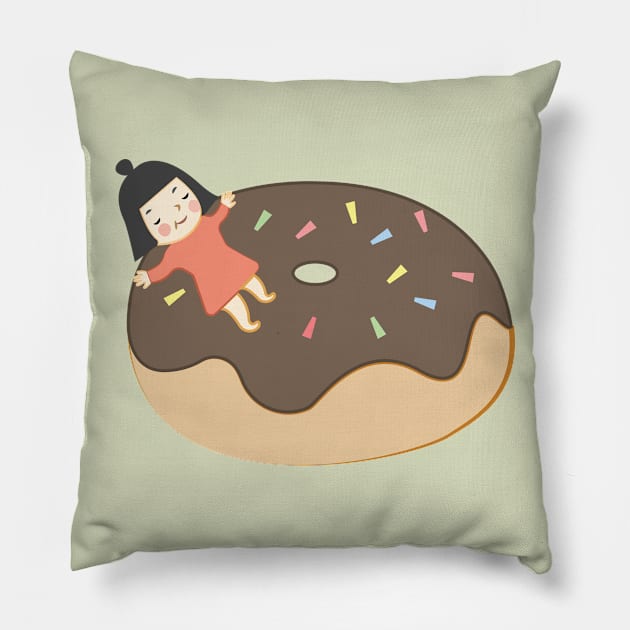 Haru x donut Pillow by necopop