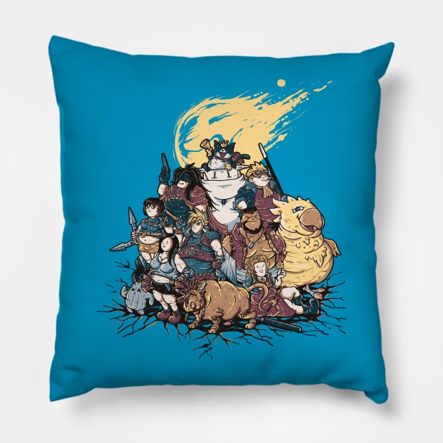 Full Fat 7 Pillow by LetterQ