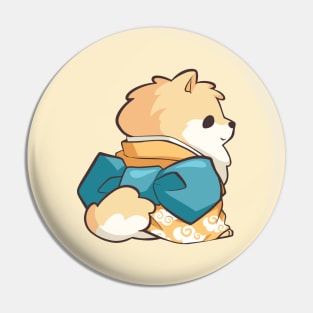 Kimono Pomeranian Pin