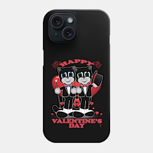 Zapped Kat Happy Valentine’s Day by Swoot Phone Case