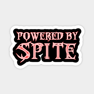 Powered By Spite (red outline) Magnet