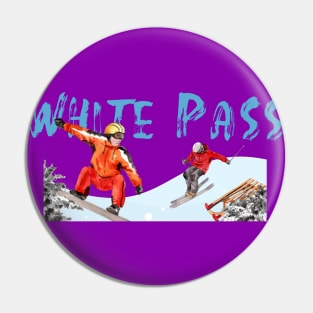 Skiing and snowboarding in White Pass Pin