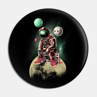 Astronaut DJ Pin