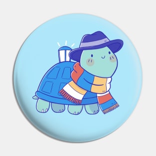 Time Travel Turtle Pin