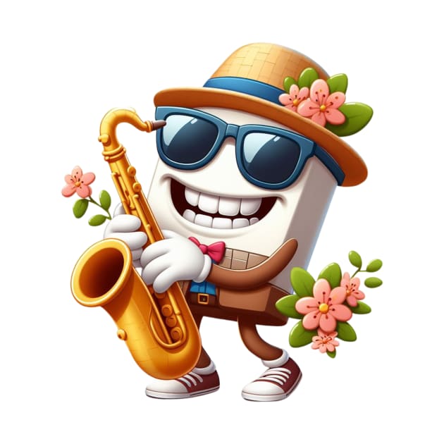 Jazz Saxophone Player by GalaxyGraffiti