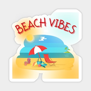 Beach Vibes Magnet