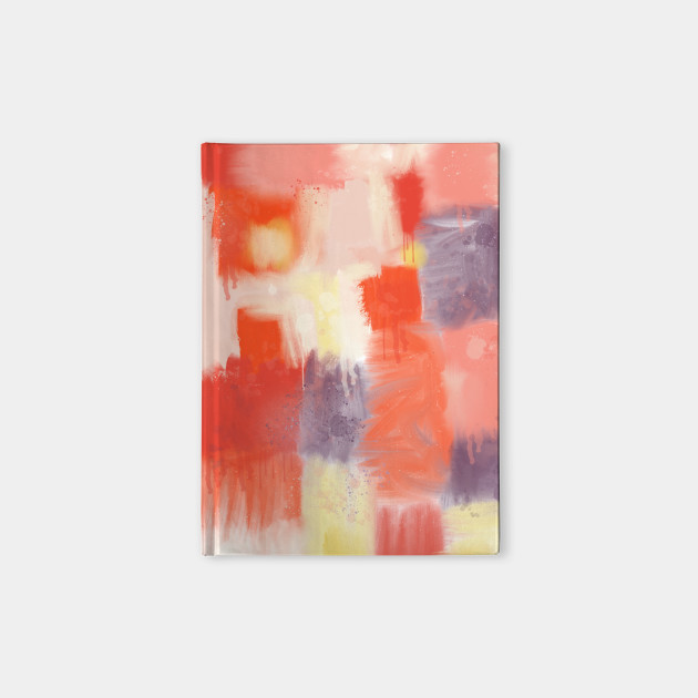 City Sunset Geometric Abstract Painting Abstract Notebook