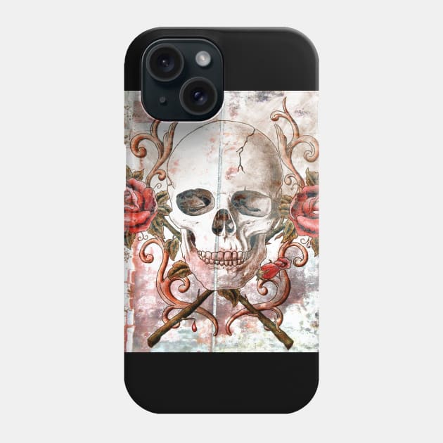 Skull N' Roses Phone Case by marengo