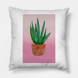 Snake Plant (pink and peach) Pillow