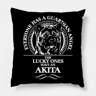 Proud Akita Guardian Angel dog saying Pillow