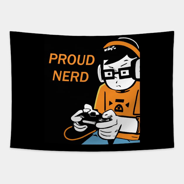 Proud Geek Nerd Gaming Tapestry by Imutobi