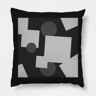 abstract monochrome geometric pattern Pillow